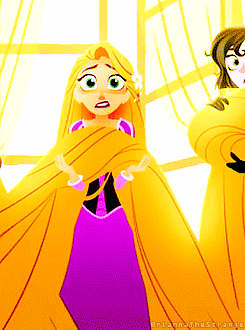 briannathestrange:…in which 2D Rapunzel is adorable {x}