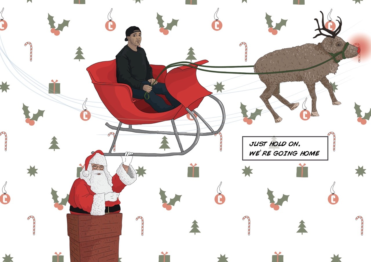 aubgasm:  itsdrickibytch:  drizzydrehk:  Drake themed holiday cards.  Omg this is