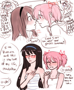 silly madohomu doodles u o u