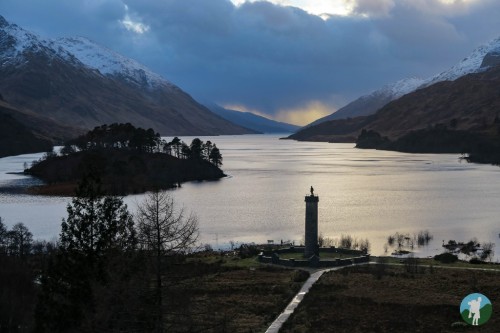 Bitterly cold conditions in Scotland today as winter makes a big return! This means deserted Highlan