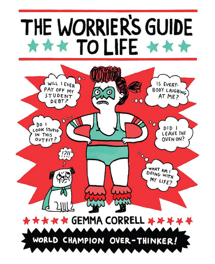 bestof-society6:Comical Illustrations Depict Anxiety’s Troubles by Gemma Correll 