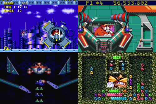 eggman-empire:  Dr. Eggman: Final Bosses 1991 - 2013 Photos courtesy of Sonic Retro 