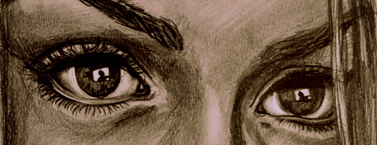 cleozora:  Billie Piper / Rose Tyler -  eyes in watercolour / pencil 