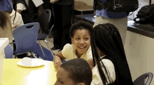 profeminist:minusthelove:eaudrey35:spoonmeb:micdotcom:Watch: Michelle Obama surprised some elementar