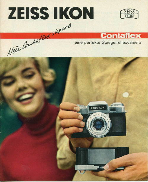 Contaflex Super Reflex camera, 1968. Germany.  Via Technoseum.