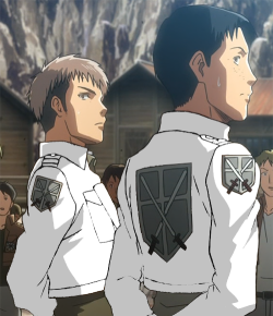 rockerfox999:  armin-jeager:  themagiccane:  chainerstorment:  shyoxine:  transparent uniforms match the color of your blog.  (´∀`)  shit those look sweet in grey.    sparkle squad  excuse u  