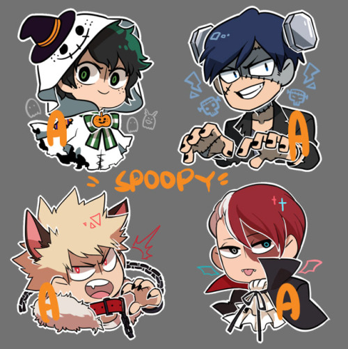 spoopy acrylic charms!!! that will hopefully be available soontwittor