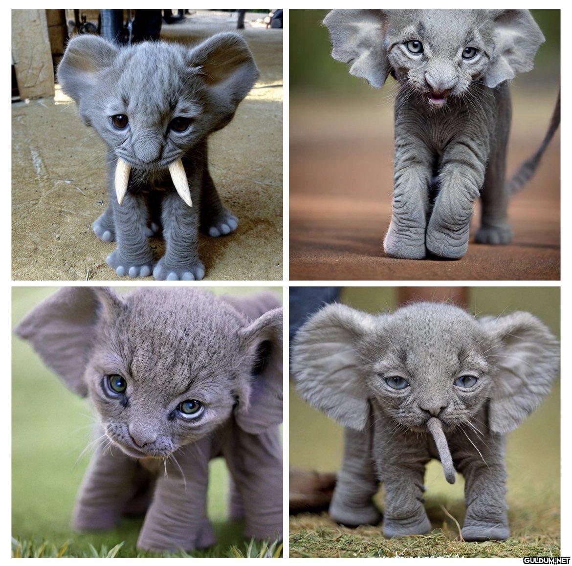 Elephant kittens...