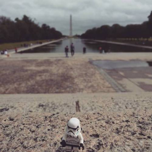 We visited the Abraham Lincoln memorial and saw the Washington monument. The weather is insane here.