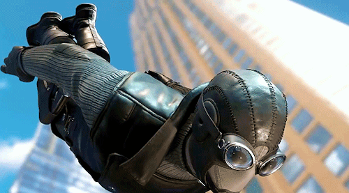 halfwayriight:Favorite Marvel’s Spider-Man Suits (1/11): Noir↳ Sound of Silence: Enemies no longer c