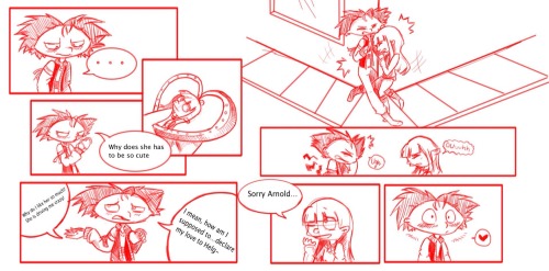 nebelihood:I just sketch a mini comic of “Hey Helga” (Hey arnold) :BI just did it for fun hope you l