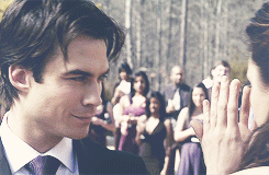 everythingisbloomable:  get to know me meme: [4/5] otps → Damon Salvatore & Elena Gilbert  I’ve made a lot of choices that have gotten me here. I deserve this. I deserve to die.No. You don’t. I do, Elena. It’s ok. ‘Cause if I’d