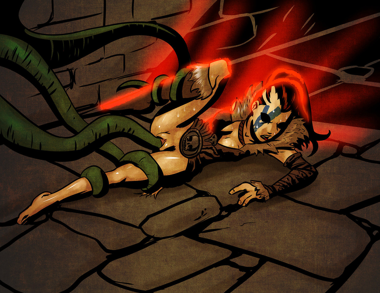 xenozoophavs:  Tentacle Lusthttp://www.hentai-foundry.com/pictures/user/Hydra-Bomb