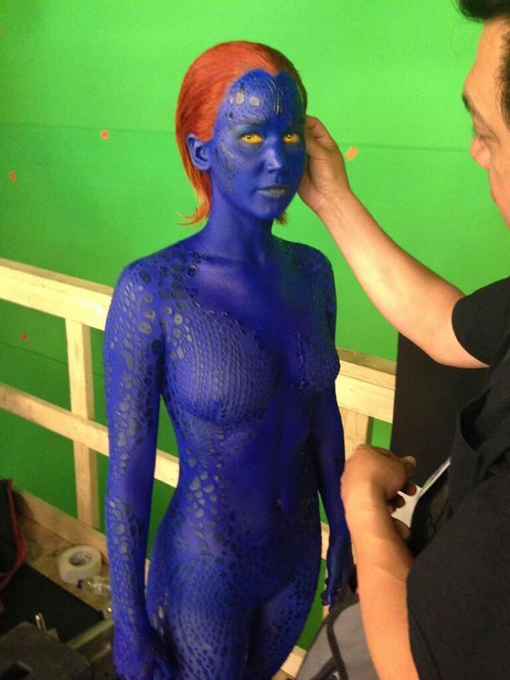 hardestofdream:  First look of Jennifer Lawrence in “X-men : Days of future past”