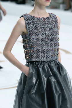 fashioninquality:  Detail at Chanel Couture Fall Winter 2014 | PFW