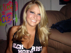 hottiesinthewild:  Ha. Your Shirt Says Hoes,