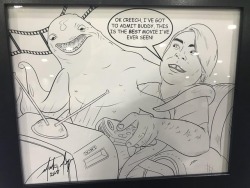 Jimforce:  Got An Awesome Con Gift From Ryan Watterson Of A Caricature That Mike