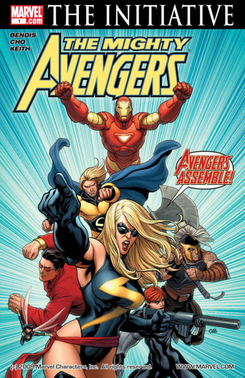 the cover to The Mighty Avengers (2007) #1 by Frank Cho