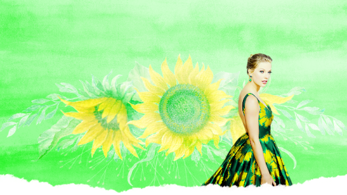 seegoldendaylight:Taylor Swift header & icon set + Golden Globes + jade green and sunflowers (re