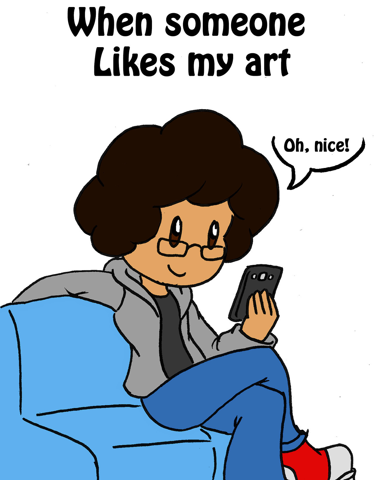 I’ve been seeing a lot of relatable artist comics on Tumblr, so I decided to make