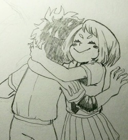 sasumie:  izuchako-desu: sasumie:  Hello and welcome back to my series of drawings of izuocha hugging, feat. todomomo 💕  It looks like todomomo is reacting to the izuocha hug  @izuchako-desu​ you gave me an idea to draw this comic XD