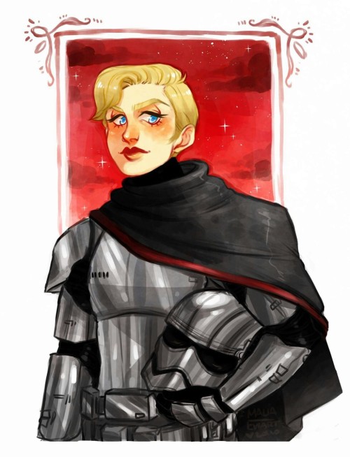 maliadoodles: More art of Captain Phasma because she’s a beaut!