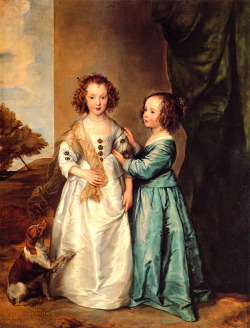 Philadelphia and Elizabeth Wharton Anthony van Dyck - circa 1635-1640