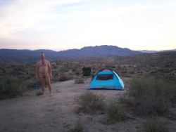 Camping naturally nude at Bowen Ranch, near