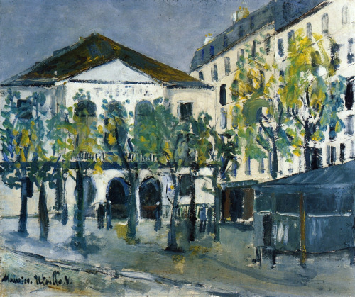 The Theatre l'Atelier, Maurice UtrilloMedium: oil,canvas