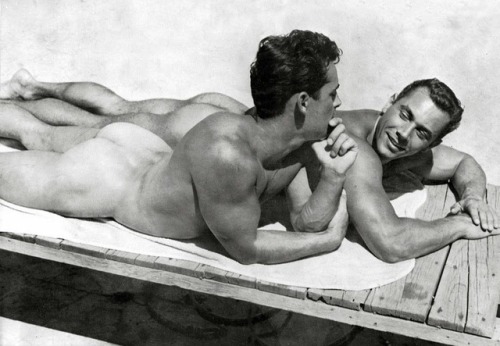 thegayreich:  Cool For The Summer - Vintage Affectionate Men