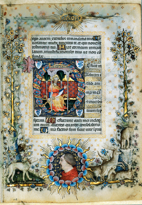 hideback:Giovannino dei Grassi and Belbello da PaviaVisconti Book of Hours, for Gian Galeazzo Viscon