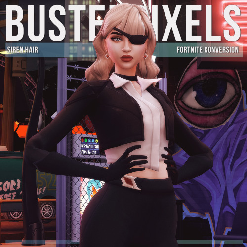 bustedpixels:Fortnite Siren Hair Conversion/EditBase Game CompatibleExtracted, Converted &amp; E