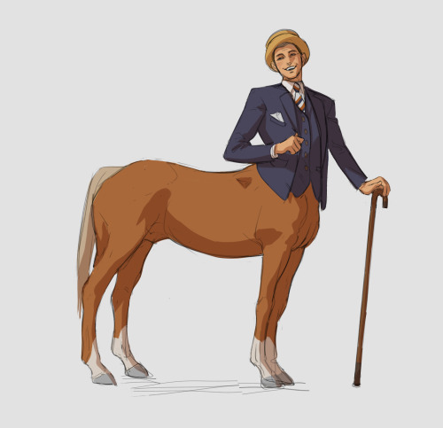 I Sketched Out Some Centaur Designs Based On The 1910s A While Back. I Admit The Research Was Pretty