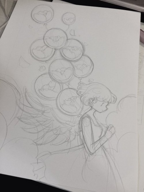 My process. Sketches -> line -> color testing