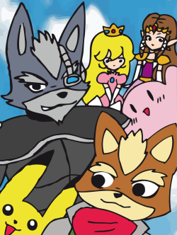 supersmashbrospics:  Smash bros portrait by SchwarzFox06