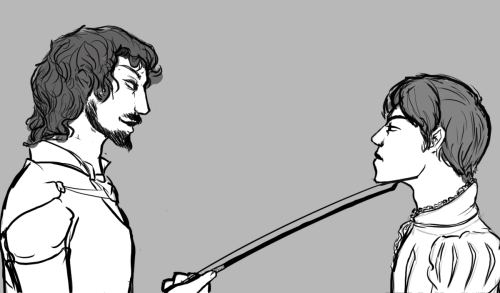 valdo-marx:Fellas is it gay to tilt your rivals chin up with the tip of your violin bow?
