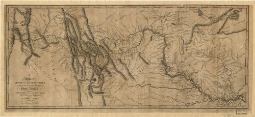 A map of Lewis and Clark’s journey across the American West, published in 1814. Lewis, Clark, and 29