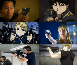     Fullmetal Alchemist Fancast → Team Mustang  Daniel Dae Kim as Roy Mustang Anna Torv as Riza Hawkeye Chris Pine as Jean Havoc Mark Addy as Heymans Breda Mark Harmon as Vato Falman Landon Liboiron as Kain Fuery      