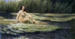 lestiquetteparfois:  La Nymphe des eaux, Herbert Draper, 1908 