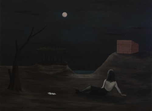 Gertrude Abercrombie (American, 1909-1977, b. Austin, TX, USA) - Reverie, 1947  Paintings: Oil