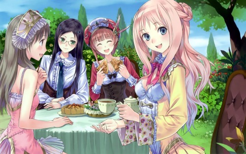 atelier atelier rorona atelier totori cleavage dress kishida mel megane tagme | #316511 | yande.re