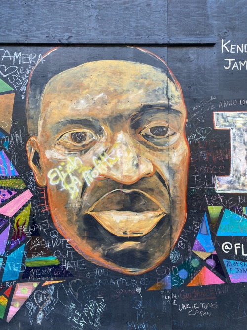 Black Lives Matter murals in Portland, Oregon, July 2020