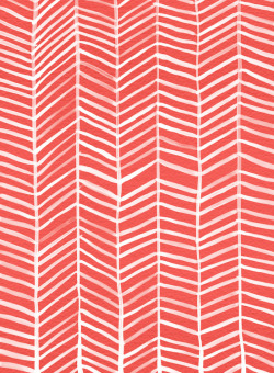 Coral Herringbone // more art here