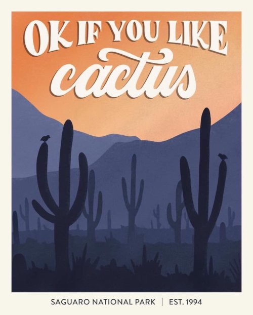 elvisomar:National Parks posters by artist Amber Share. Text is taken from actual park patron commen