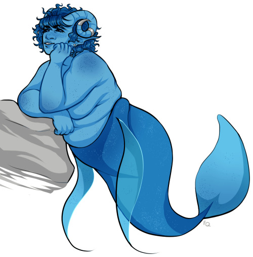 kalmerabroun:today its jester for mermay![image id: picture of jester, who is a blue tiefling, with 