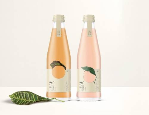 Organic tea drink packaging by Mamba Studio