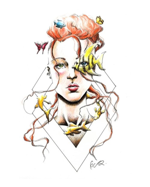 Delirium. The Endless. Fan Art Del Cmic Sandman. #ink #comic #fan #art #draw #girl #delirium #endless