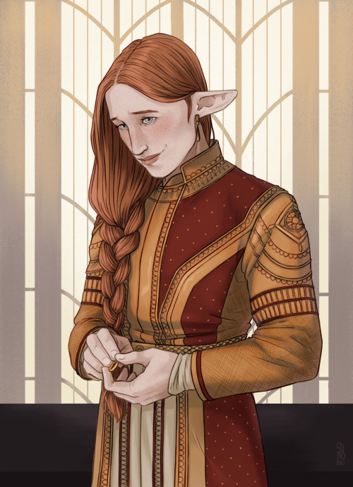 busymagpie:A nervous Maedhros getting married to his fancy husband