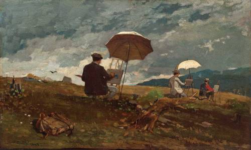 Artists Sketching in the White Mountains, Winslow Homer, 1868