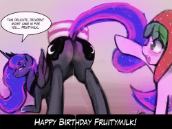 ask-dreamluna:  [Happy Birthday FruityMilk!] events - stream - deviantart ——————————————— If you like what I draw, and would like to support me.. please consider my patreon, or streamtip!  X3 Omai~